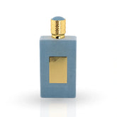 Ameer Al Arab Imperium perfume in blue velvet bottle with ornate gold textured cap and matching packaging
