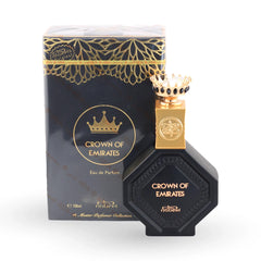 Crown of Emirates 100ml eau de parfum with gold crown cap by Nabeel