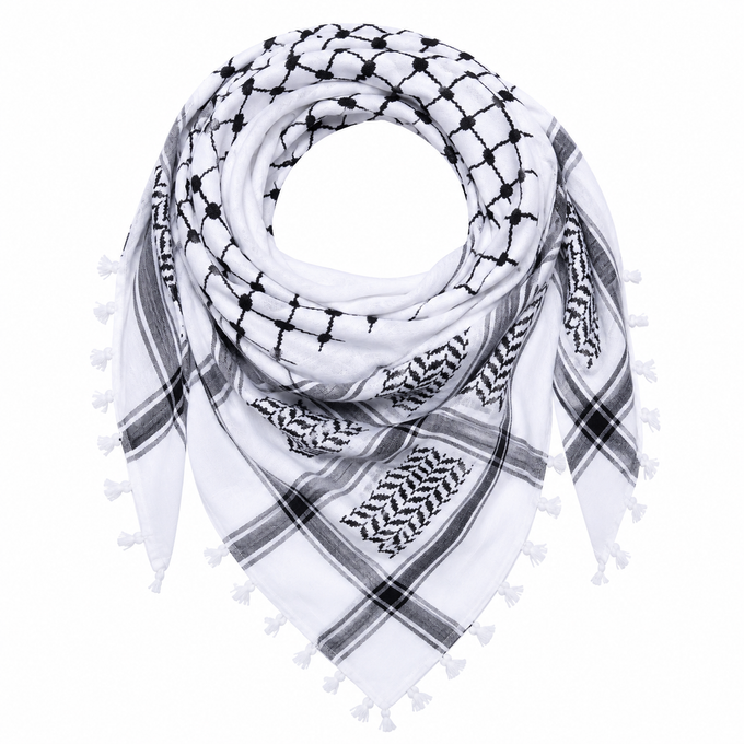 White and black or only white shimagh - kufieh