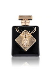 Imperial 100ml Eau de Parfum by Fragrance World with black bottle and gold stag emblem