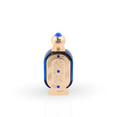 Nawal Perfume Oil 20ml ornate gold bottle with blue accents by Naseem