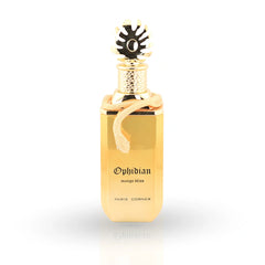 Ophidian Mango Bliss perfume bottle with golden packaging