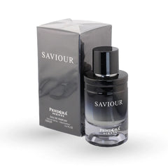 Saviour perfume bottle 100ml with black to clear gradient design by Pendora Scents