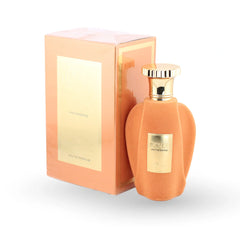 Voux Patisserie 100ml eau de parfum bottle by Emir in coral packaging