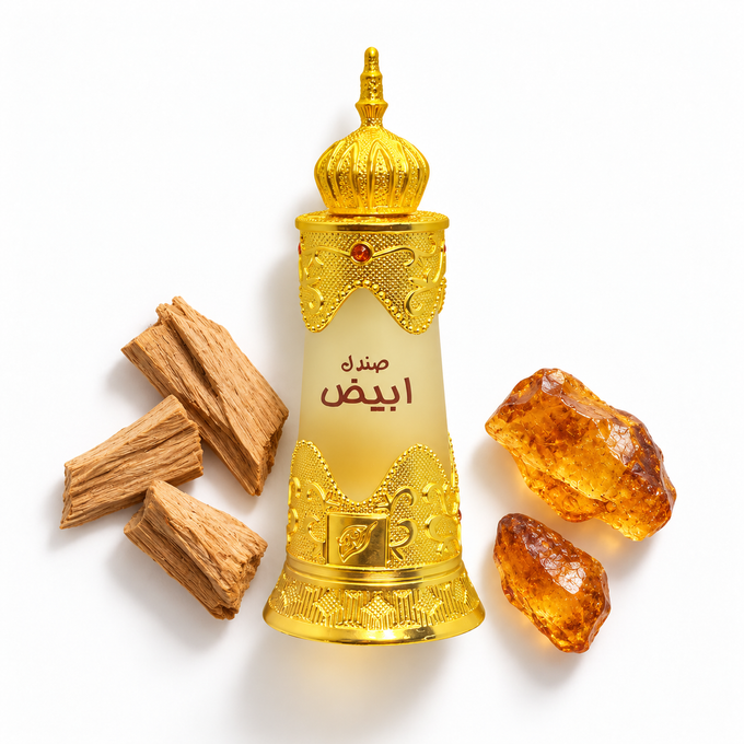 Afnan Sandal Abiyad – Concentrated Perfume Oil 20ml