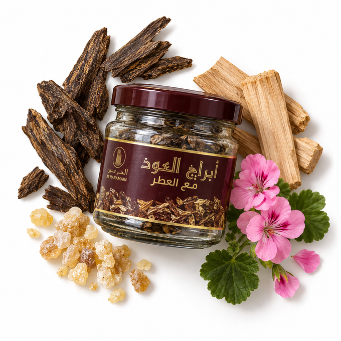 Al Haramain Abraaj Al Oudh Ma’al Attar – Bakhoor Incense 50g