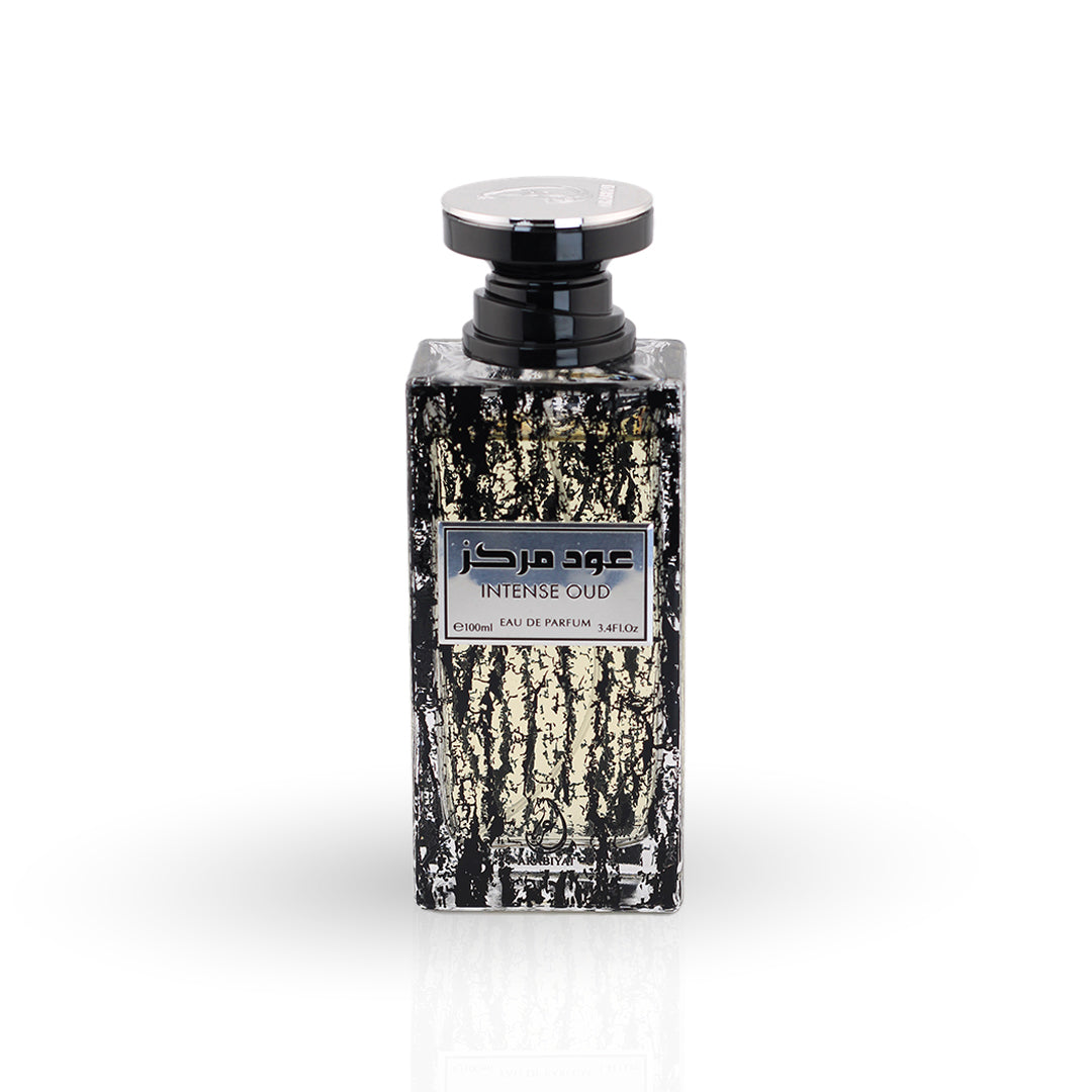 Arabiyat Intense Oud Eau de Parfum bottle – unisex perfume, notes of musk, patchouli and incense