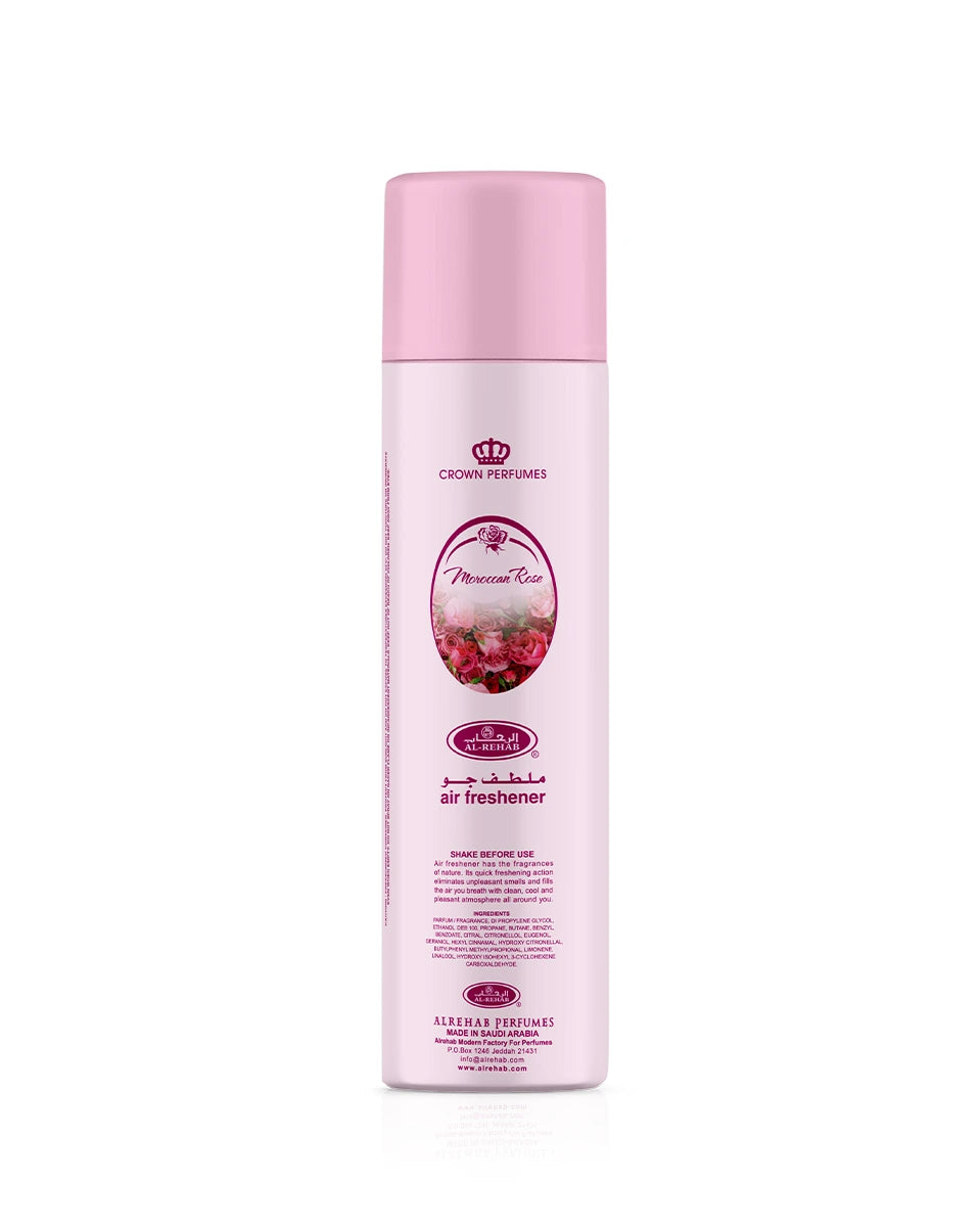 Moroccan Rose Air Freshener – 300ml by Al Rehab (Crown Perfumes)-My Store