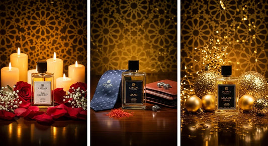 Best Lattafa perfumes for every occasion featuring elegant bottles with rich oud, floral, and modern fragrance blends