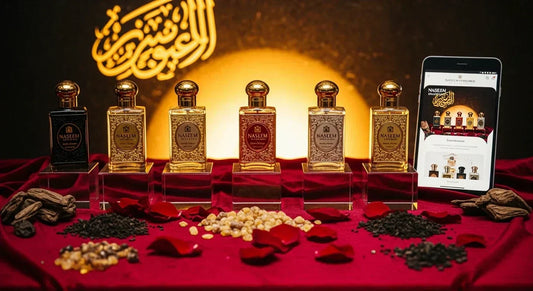 Naseem Perfumes online store featuring authentic Arabian fragrances and exotic oud blends.
