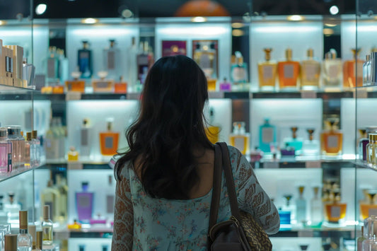 Best perfume stores showcasing a wide variety of fragrance bottles on display