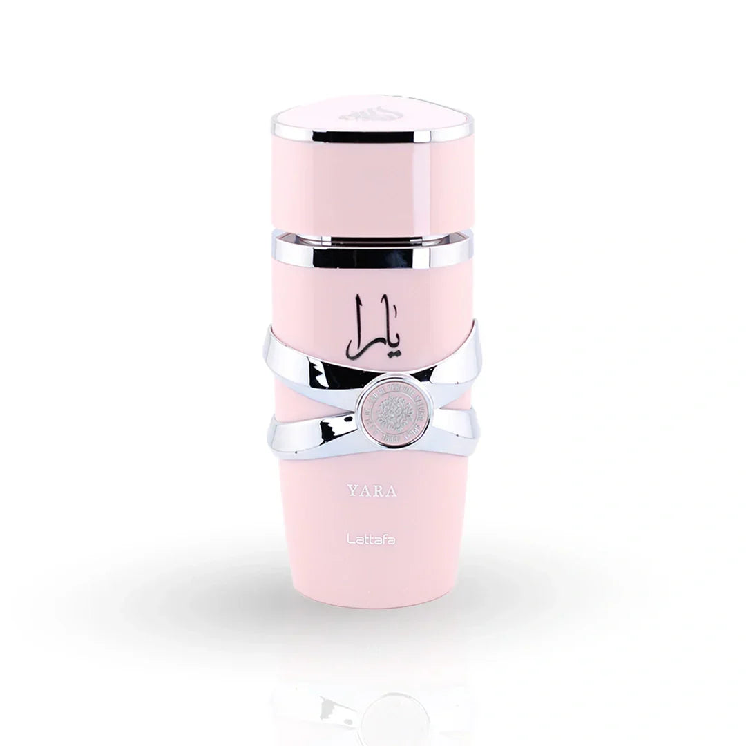 Lattafa Yara pink perfume bottle – rose and floral perfumes