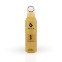 1 Millionaire 200ml Body Spray Hiscents - Premium Fragrance