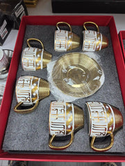 Ameco Luxury Big Cups Set Gold-My Store