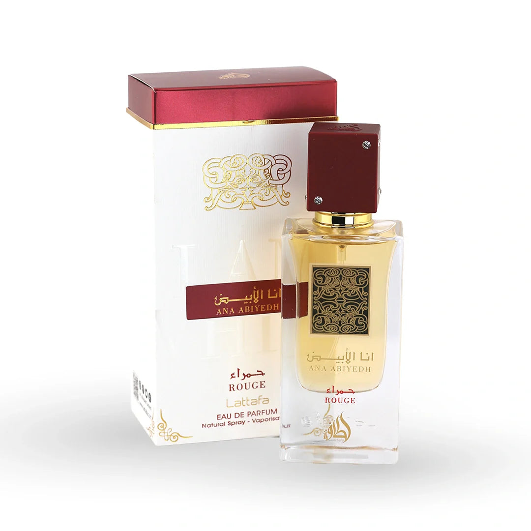 Ana Abiyedh Rouge Eau de Parfum 60ml - Lattafa Perfumes by Lattafa - Arabian Eau de Parfum