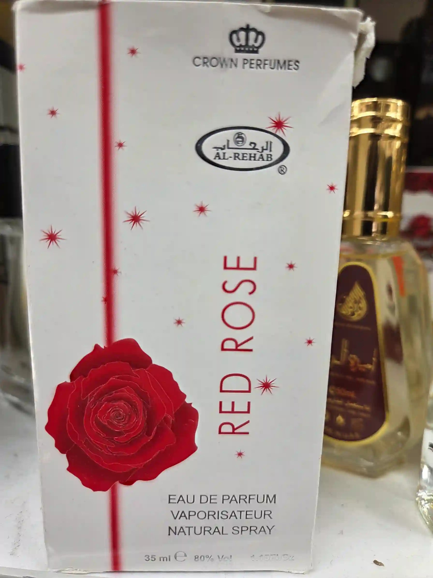 Crown Perfumes Red Rose 35ml EDP bottle