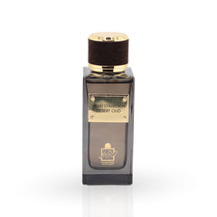 Perfume bottle labeled 'Desert Oud' from the 'Velvet Collection' on a white background