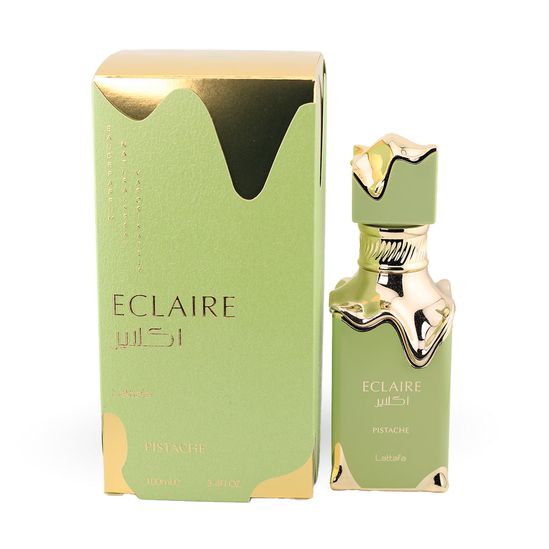 Eclair Pistache perfume by Lattafa with pistachio vanilla aroma