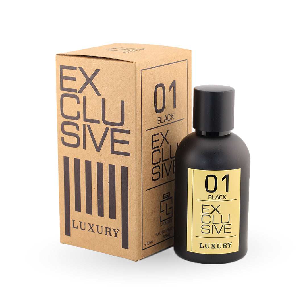 Exclusive 01 100ml by Khalis featuring deep oud, amber, and musk tones for an elegant, long-lasting Arabian scent.