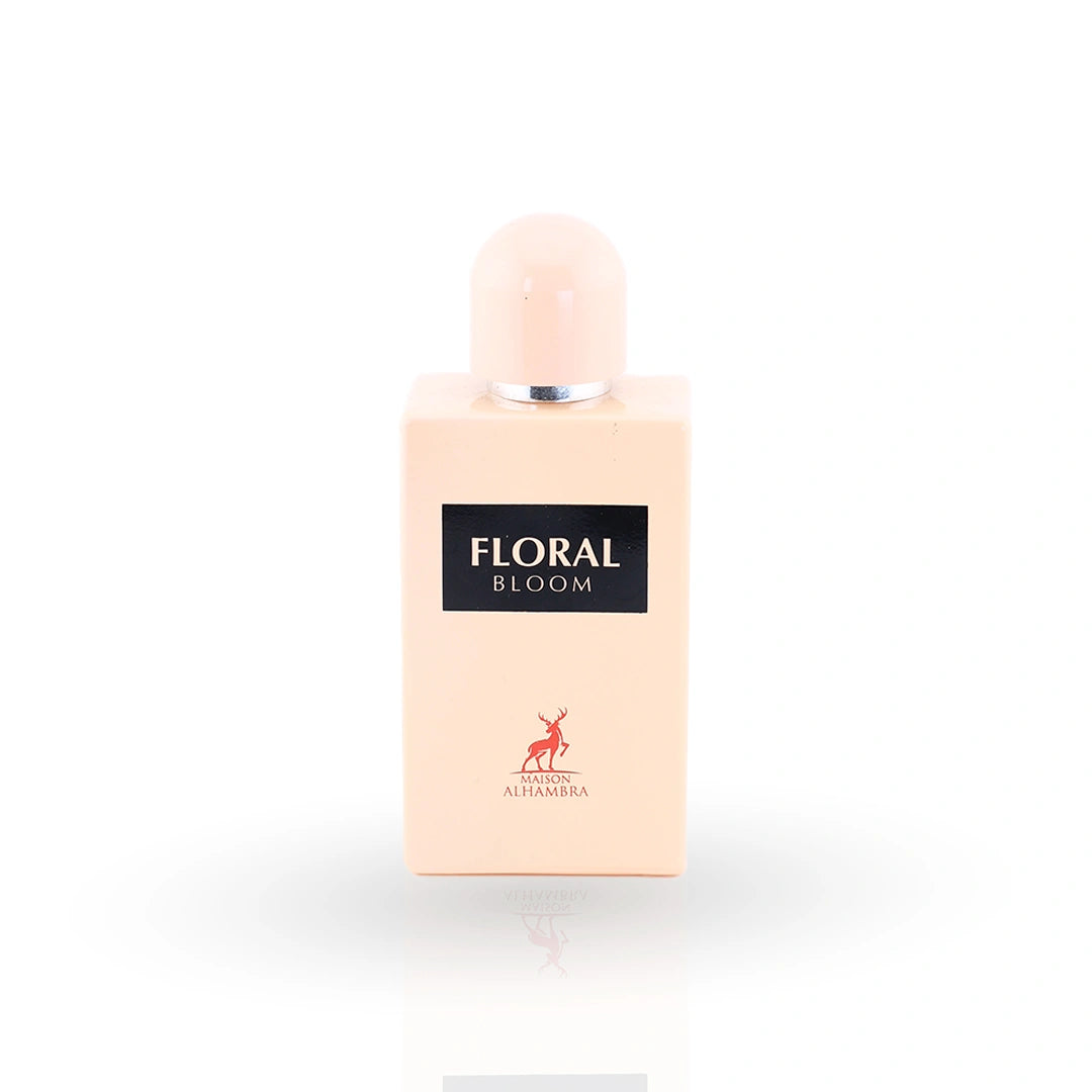 Floral Bloom eau de parfum bottle by Maison Alhambra