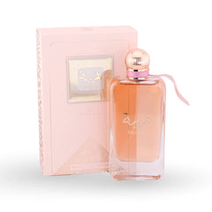 Heibah EDP with matching pink embossed packaging by Ard Al Zaafaran