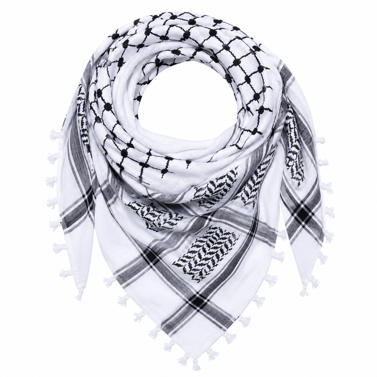 White and black or only white shimagh - kufieh