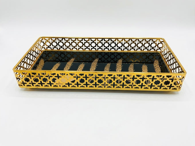 Black & Gold Decorative Tray