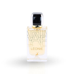 Léonie perfume bottle with black crystal cap by Maison Alhambra