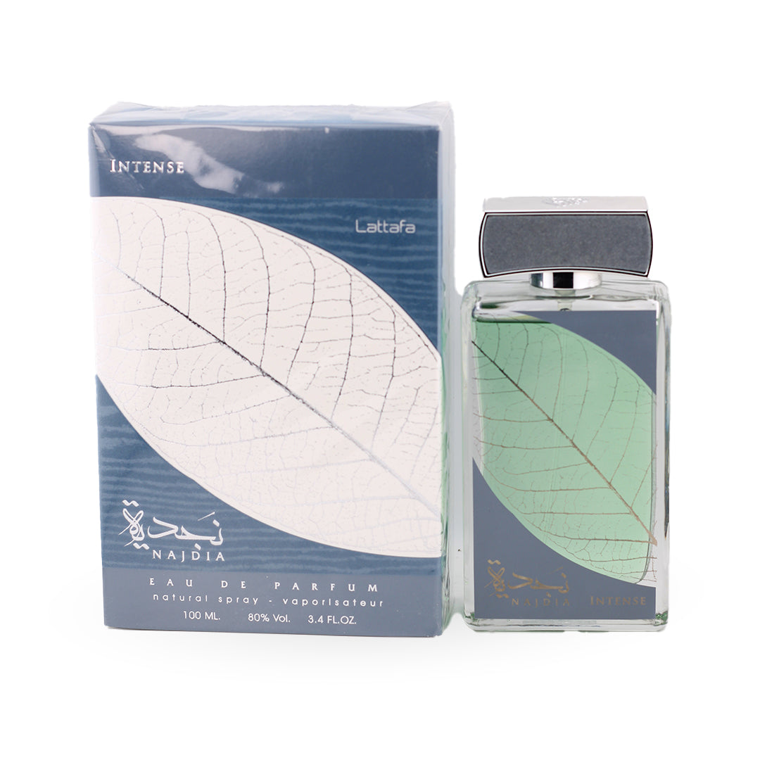 Najdia Intense Eau de Parfum 100ml by Lattafa for men.