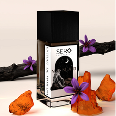 Sero Nomad parfum bottle front view, Sero Fragrances