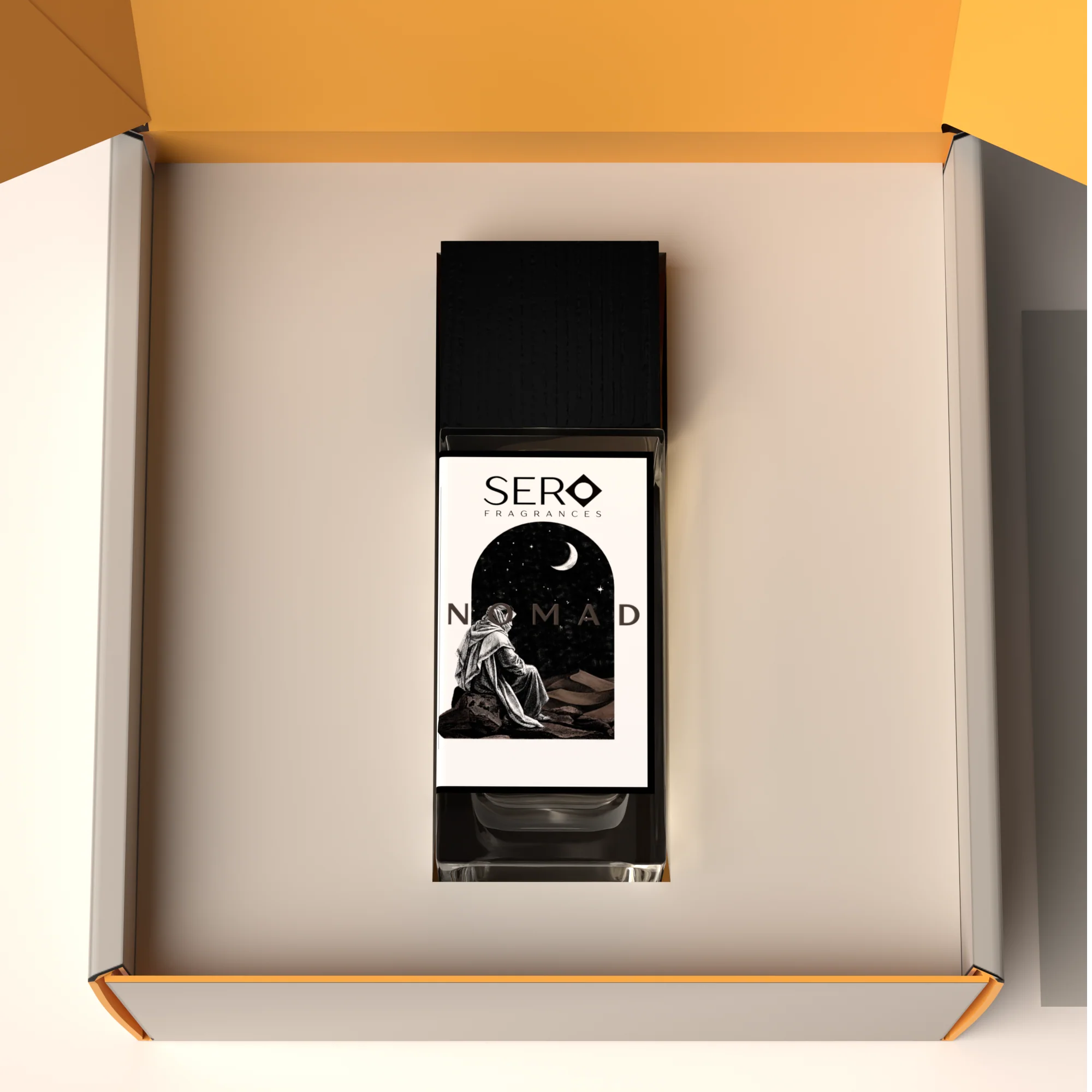 Sero Nomad perfume with Sero gift box packaging
