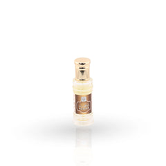 Naseem Azhar roll-on perfume oil with brown and gold packaging