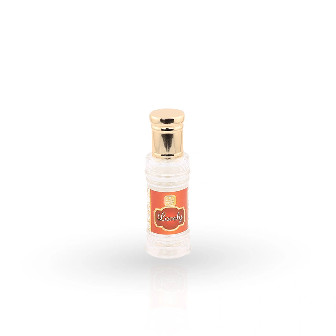 Naseem Lovely roll-on perfume oil with red and gold packaging