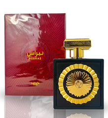 Nebras by Lattafa 100ml eau de parfum in luxury black and gold packaging