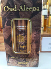 Oud Aleena Surrati concentrated roll-on perfume bottle in wooden gift box