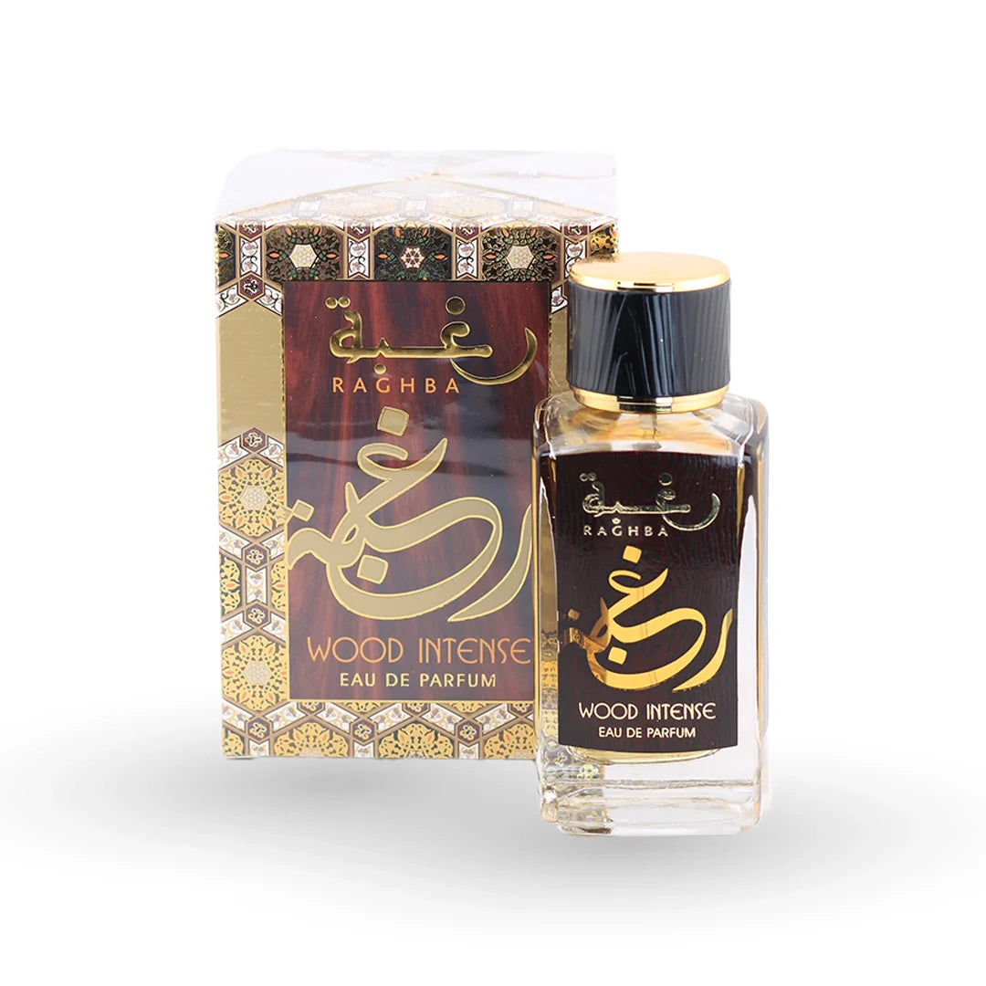 Raghba Wood Intense EDP 100ml | Lattafa Oud Fragrance by Lattafa - Arabian Eau de Parfum