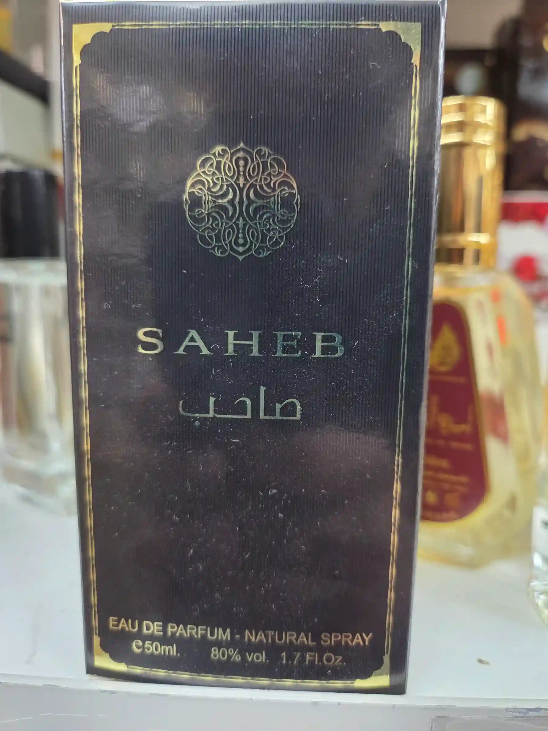 Saheb EDP 50ml Arabic fragrance bottle