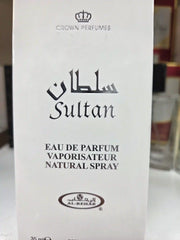 Sultan Crown Perfumes eau de parfum in white packaging