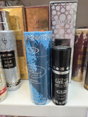Teeb Al Rehab natural perfume spray 20ml black bottle with blue box