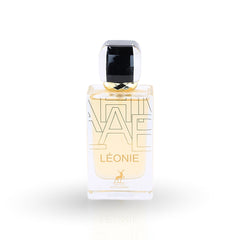 Perfume bottle labeled 'Léonie' on a white background