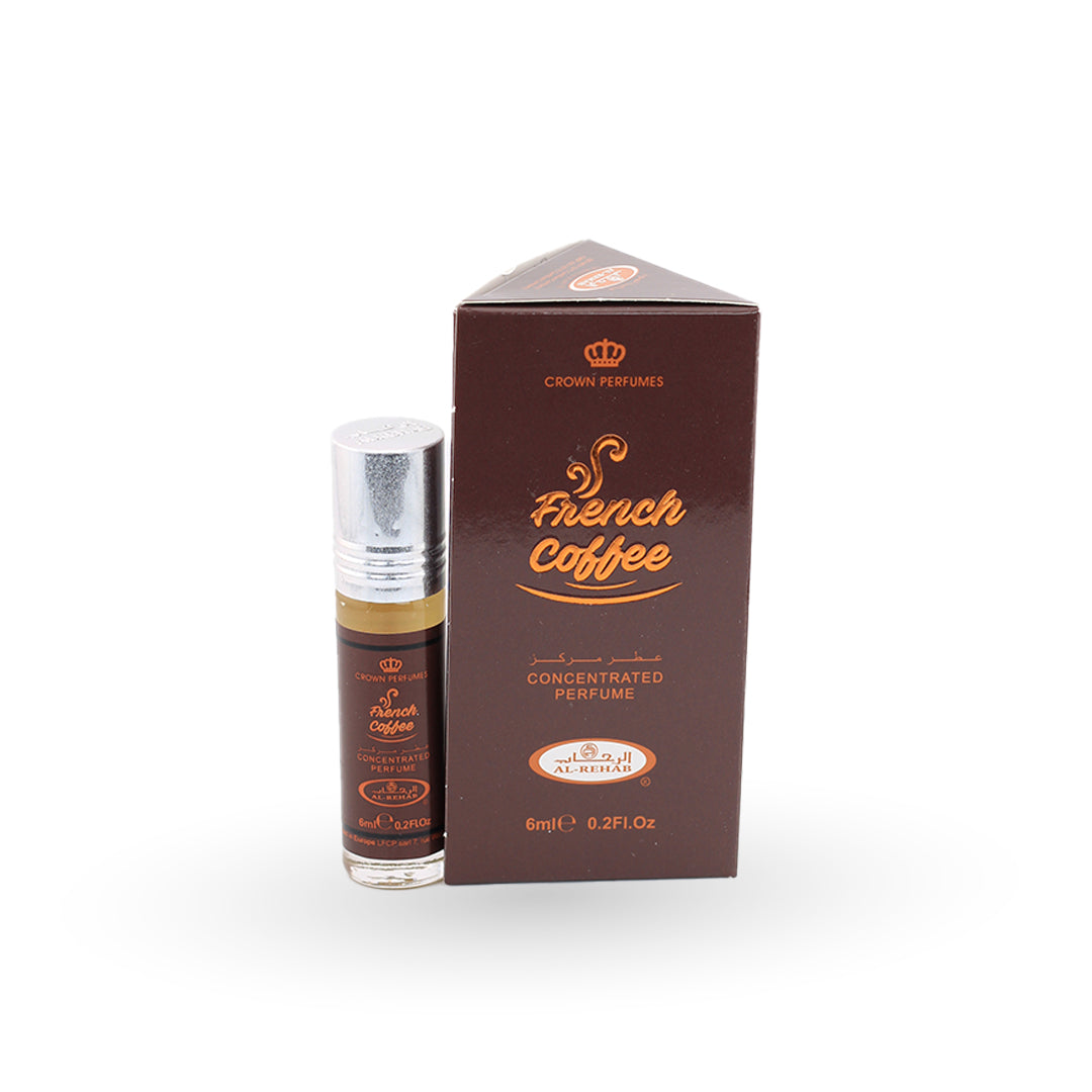 French Coffee Roll-On Perfume Oil 6ml by Al Rehab - Arabian Perfume Oil
