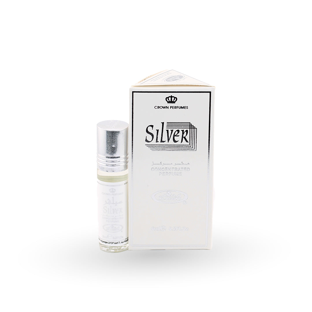 Silver Roll-On Perfume Oil 6ml - Arabian Perfume Oil