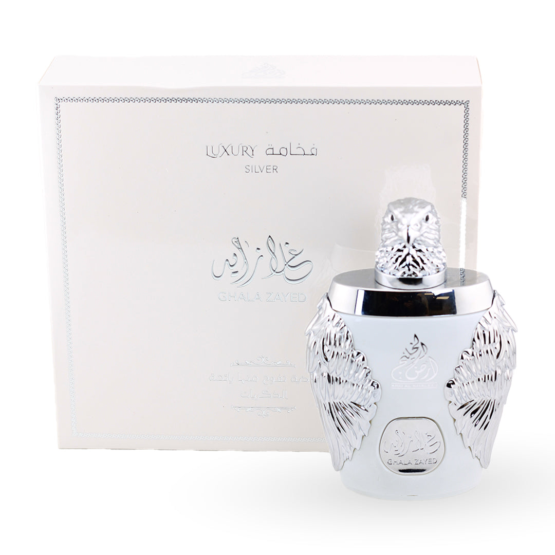 Ghala Zayed Luxury Silver by Ard Al Khaleej – Eau de Parfum (100ml)-My Store