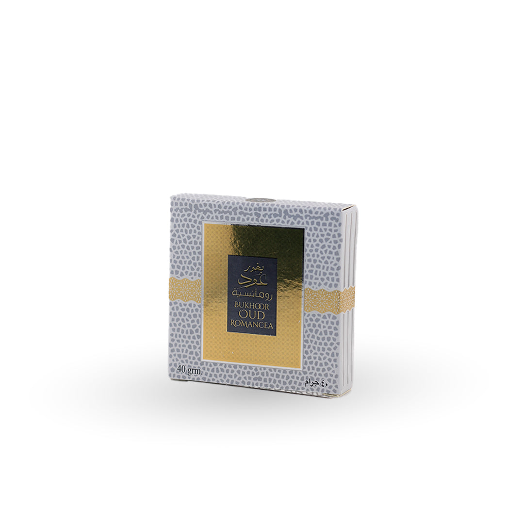 Product packaging with gold and black design on a white background