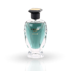 Perfume bottle labeled 'Urban Men Amaze' on a white background