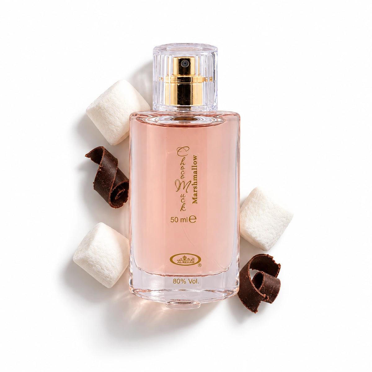 Al Rehab Choco Musk Marshmallow 50ml bottle with marshmallow and chocolate
