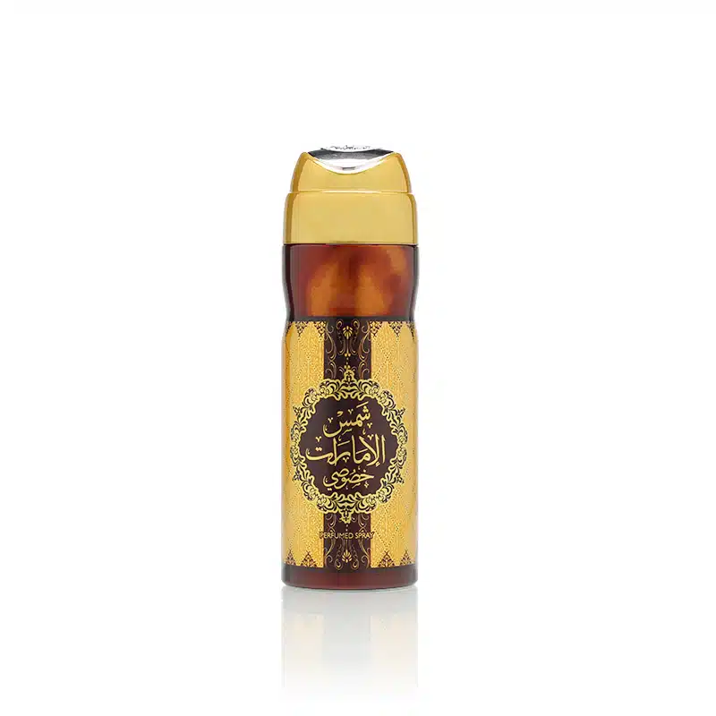 Ard Al Zaafaran Shams Al Emarat Body Spray – unisex body fragrance, notes of amber, sandalwood and ambergris