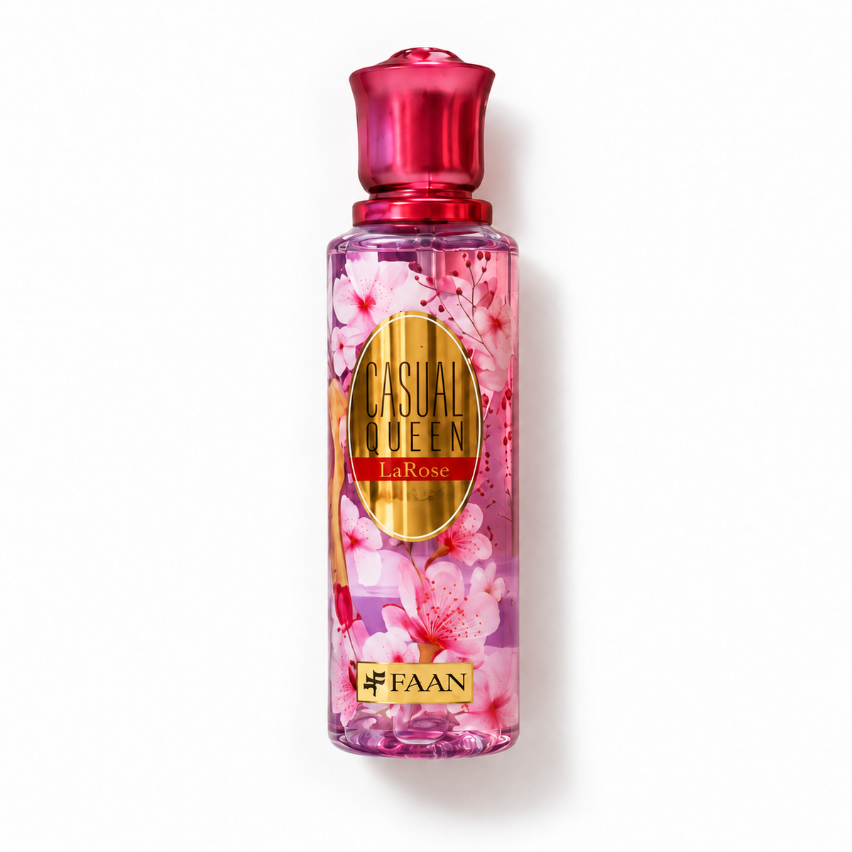Faan La Rose Casual Queen body splash 250 ml on a clean white background.