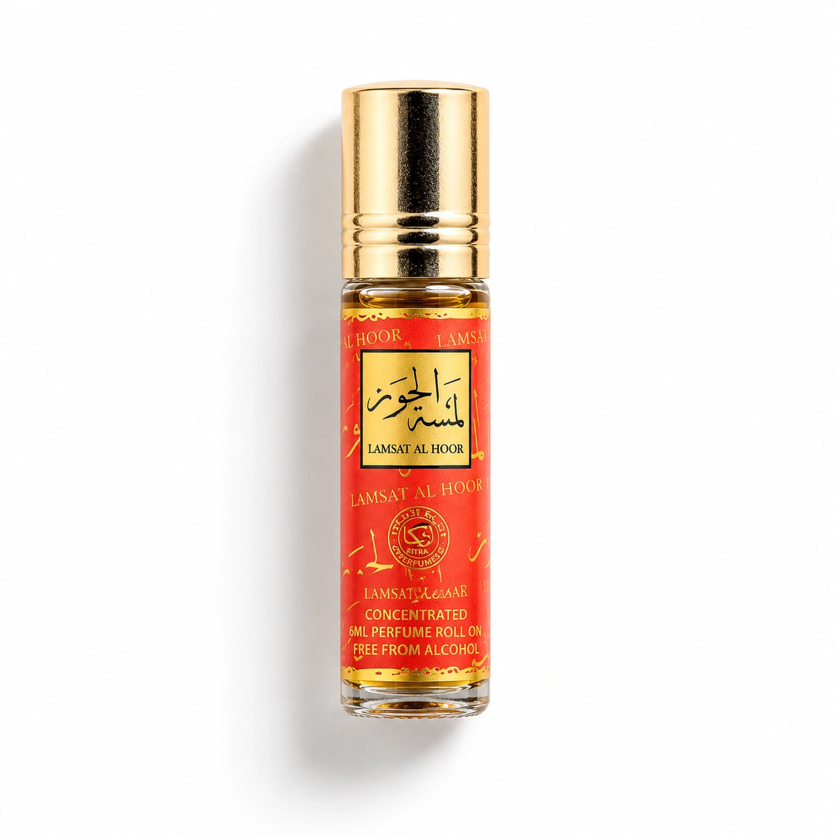 Lamsat Al Hoor - Roll-On Oil bottle photographed flat on a white background