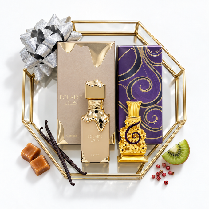 Lattafa Eclaire & Khadlaj Johayna Purple Gift Set